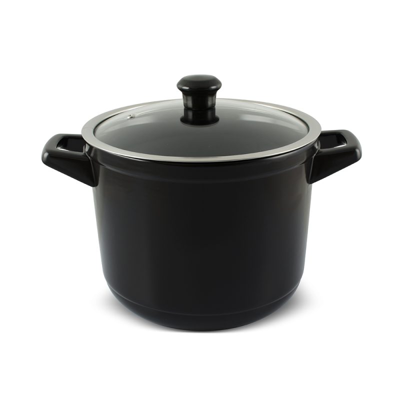 Caçarola  Ceraflame Alta Duo 24cm 7 Litros - Preto