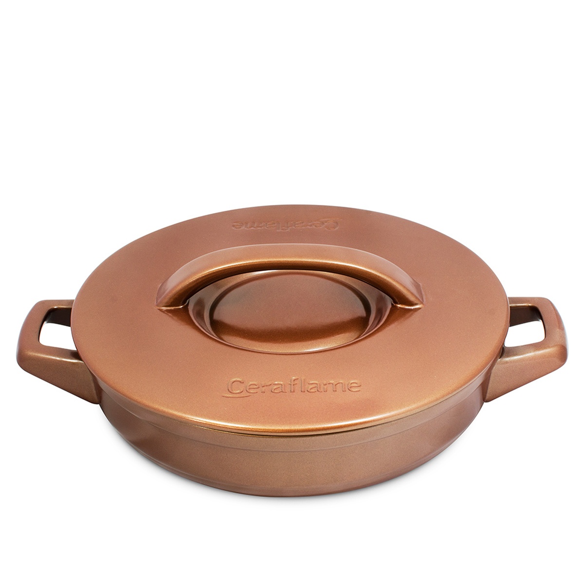 Frigideira com alças duo plus cobre Caçarola Ceraflame Buffet Duo+ 28cm 2,5 Litros - Cobre - Imagem 1
