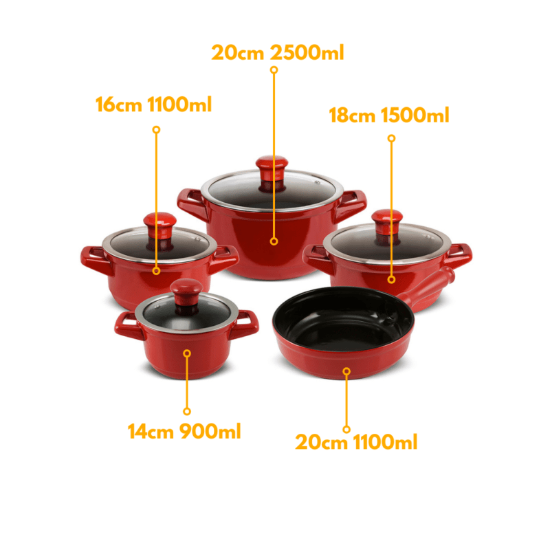 Jogo De Panelas De Cerâmica Ceraflame Duo (Smart) 5 peças - Pomodoro - Image 2