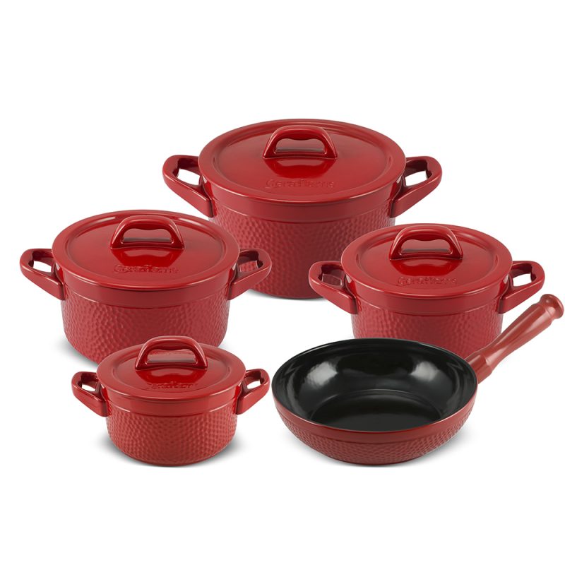 CONJUNTO MARTELADO 5 PCS POMODORO