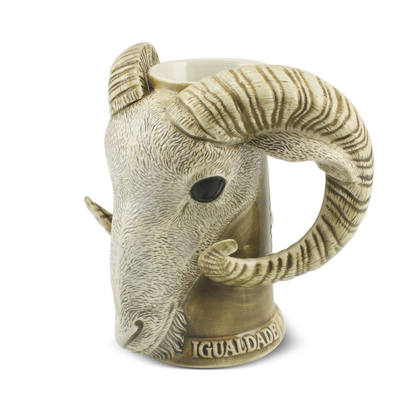 Caneco 600ml (Maçonaria-Bode) - Areia