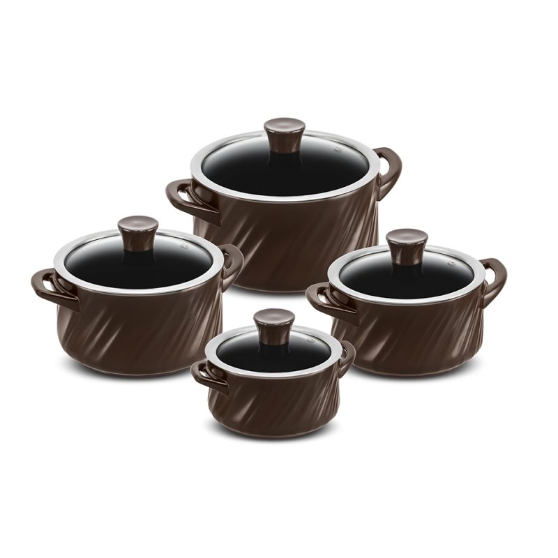 CONJUNTO TWIST 4 PCS - CHOCOLATE