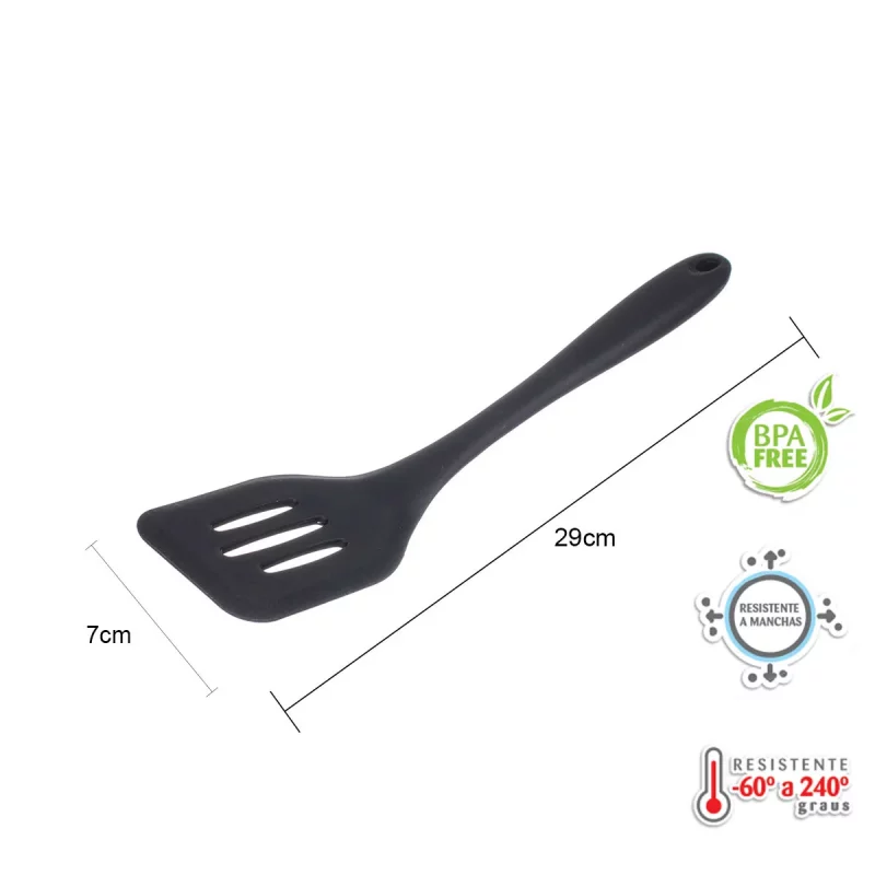 Kit de Utensílios de Silicone Weck 11 Peças – Preto - Image 8