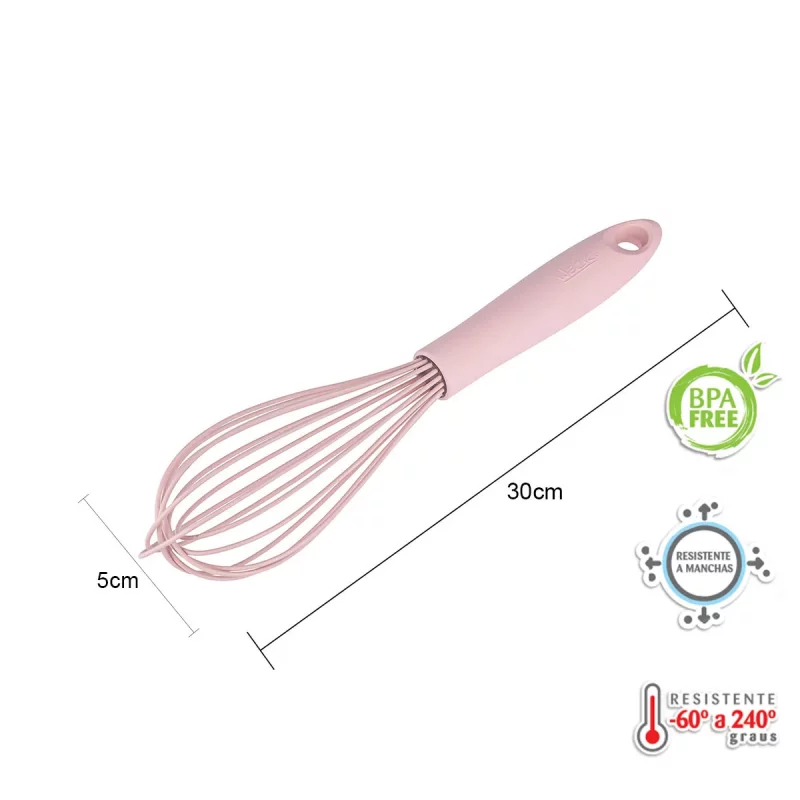 Kit de Utensílios de Silicone Weck 11 Peças – Rosa - Image 10