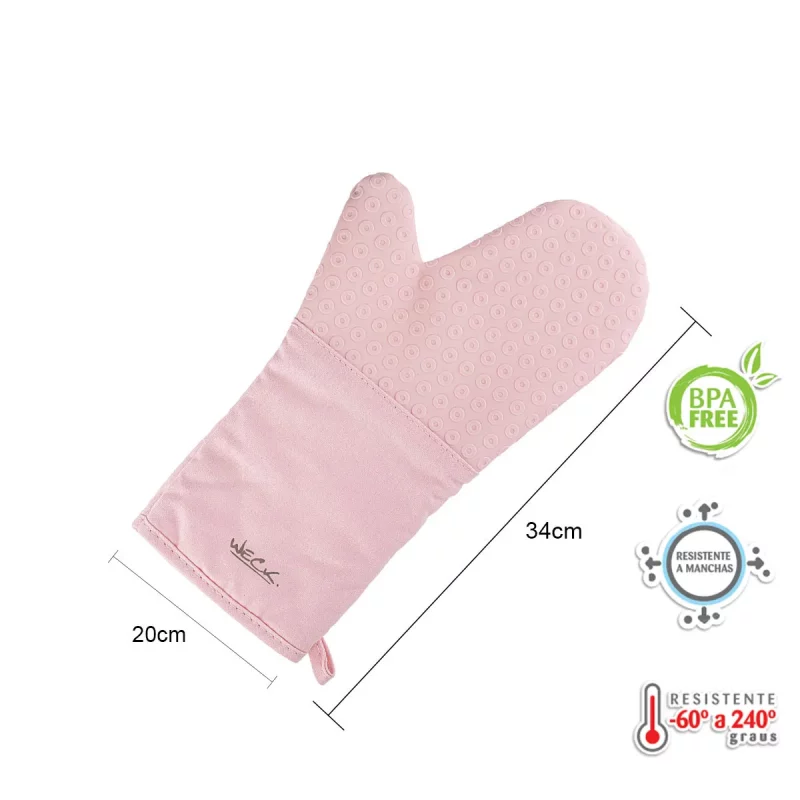 Kit de Utensílios de Silicone Weck 11 Peças – Rosa - Image 12