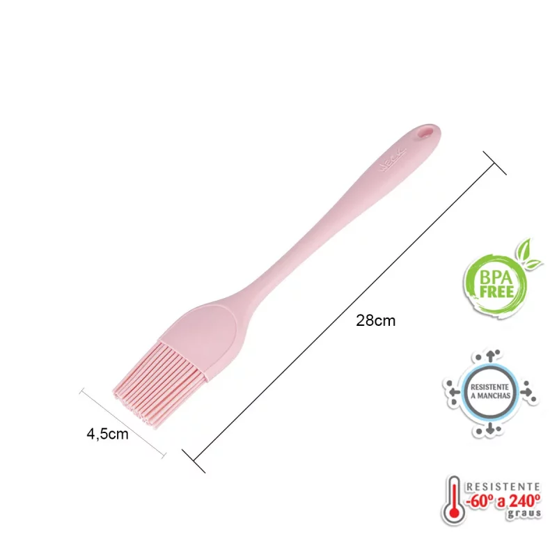 Kit de Utensílios de Silicone Weck 11 Peças – Rosa - Image 2