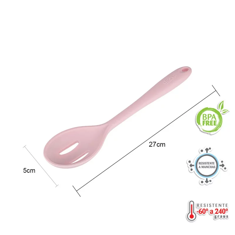 Kit de Utensílios de Silicone Weck 11 Peças – Rosa - Image 4