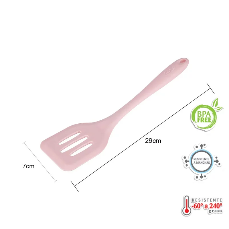 Kit de Utensílios de Silicone Weck 11 Peças – Rosa - Image 8