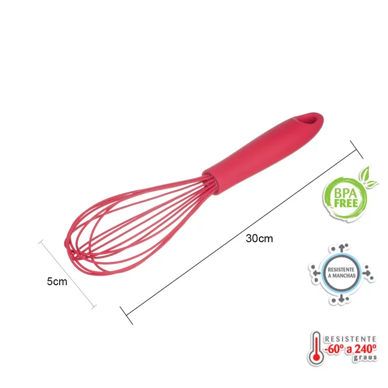 Kit de Utensílios de Silicone Weck 11 Peças – Vermelho - Image 10