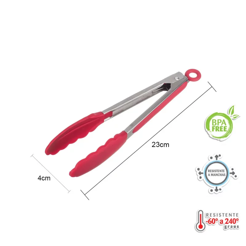 Kit de Utensílios de Silicone Weck 11 Peças – Vermelho - Image 11