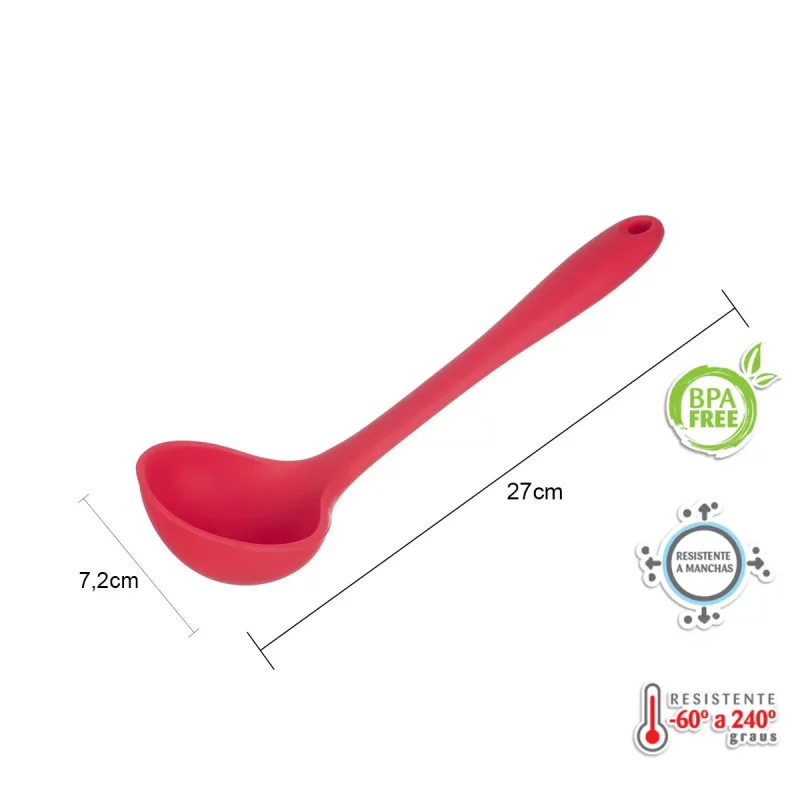 Kit de Utensílios de Silicone Weck 11 Peças – Vermelho - Image 3
