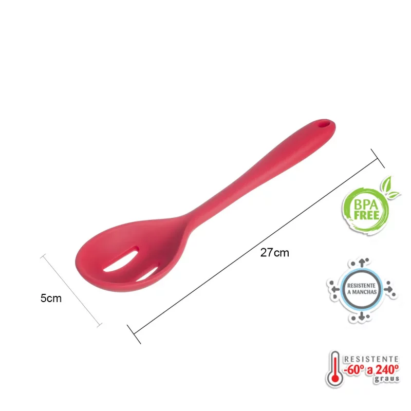 Kit de Utensílios de Silicone Weck 11 Peças – Vermelho - Image 4