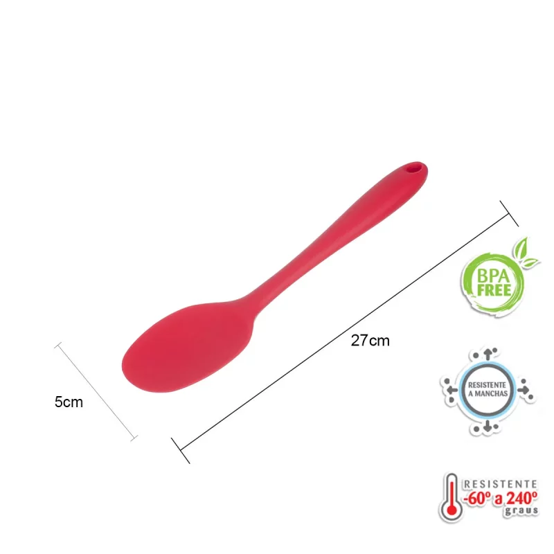 Kit de Utensílios de Silicone Weck 11 Peças – Vermelho - Image 9