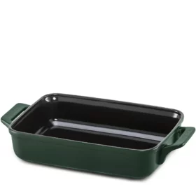 Assadeira De Cerâmica Ceraflame Retangular 34x25x7,5cm Clear - Matte