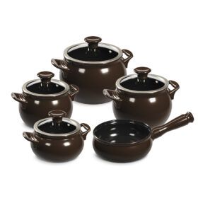 CONJUNTO NEW PREMIERE JOY 5 PCS - CHOCOLATE