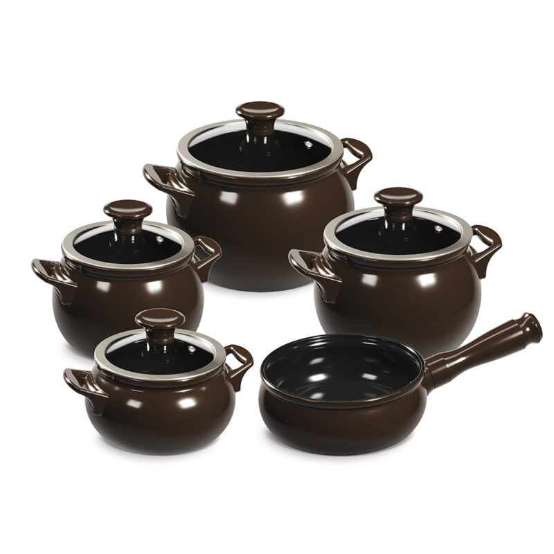 CONJUNTO NEW PREMIERE JOY 5 PCS - CHOCOLATE