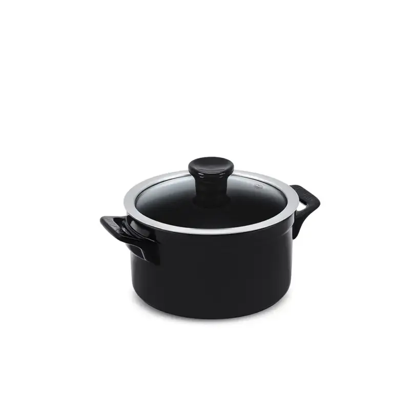 Caçarola Ceraflame Clear 18cm 2000ML Preto (Indução)