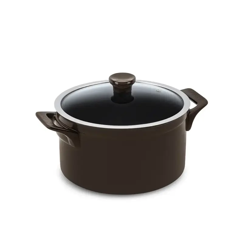 Caçarola Ceraflame Clear 24cm 5000ML Chocolate (Indução)