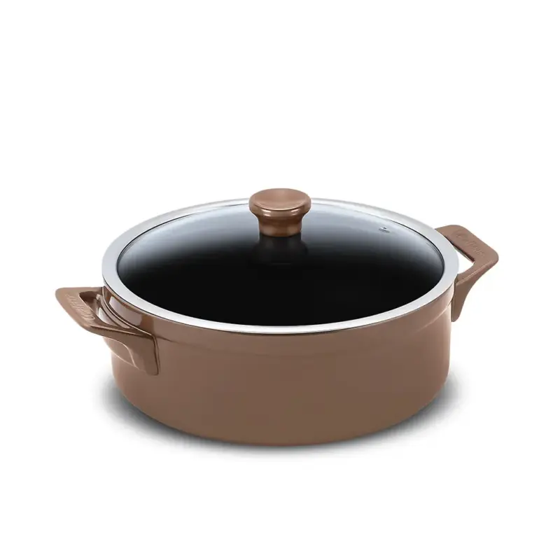 Caçarola Baixa Clear 28cm 4500ML Cobre (Indução)