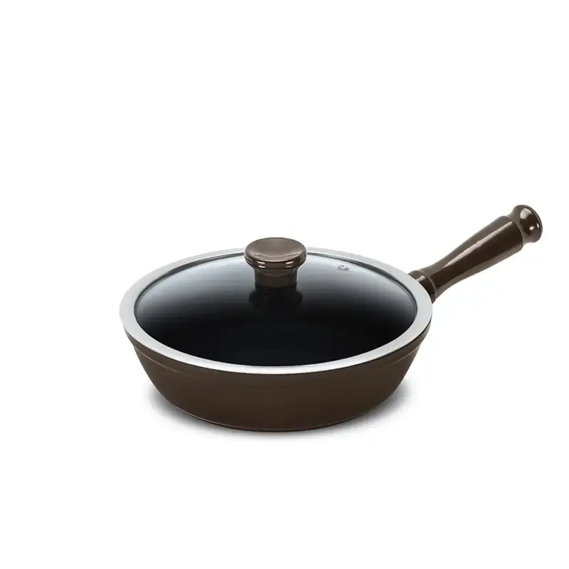 Frigideira Ceraflame Clear 24cm 1800ML - Chocolate (Indução)