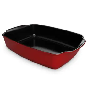 Assadeira Gusto Ceraflame Retangular  31x24x7,5cm com Alça 3500ml - Pomodoro
