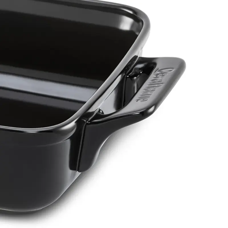 Assadeira Clear Ceraflame  Retangular 25x22cm com Alça 2000ml - Preto - Imagem 2