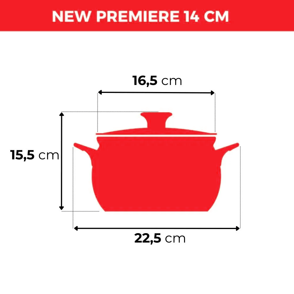 Jogo De Panelas De Cerâmica Ceraflame New Premiere (Joy) 5 peças - Pomodoro - Imagem 4