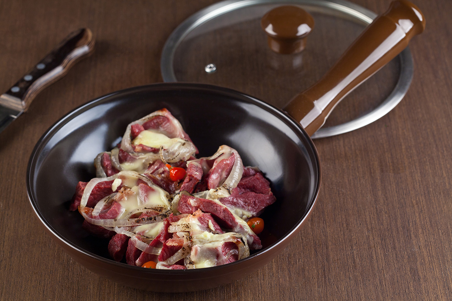 Frigideira Ceraflame Duo 28cm 2,0 Litros - Chocolate - Imagem 2