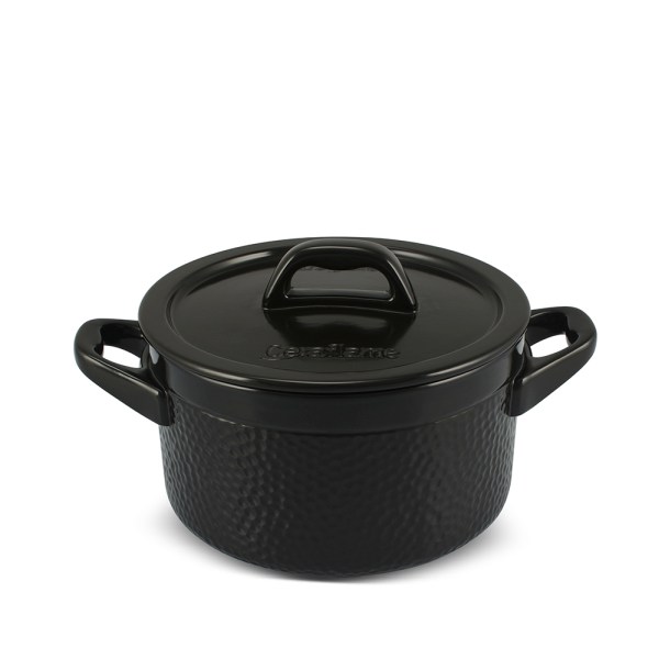 Caçarola Ceraflame Martelada 18cm 2 Com Paredes Altas E Abertura Grande