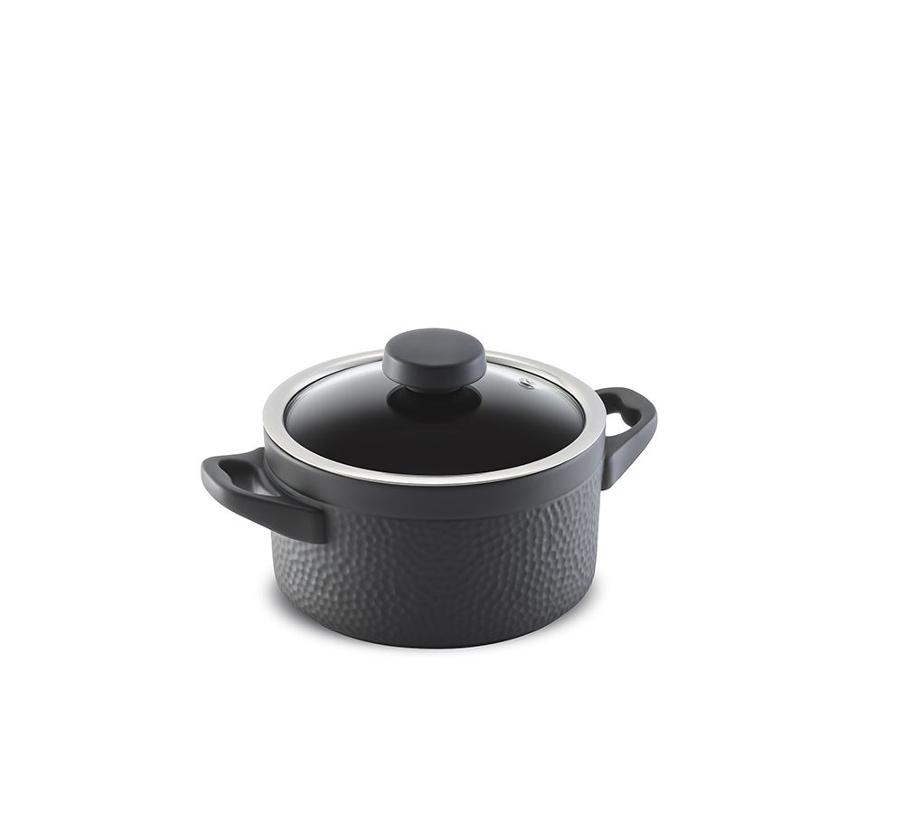 Caçarola Ceraflame Martelada 18cm 2 Com Paredes Altas E Abertura Grande