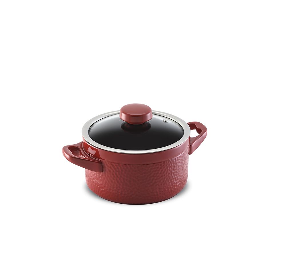Caçarola Ceraflame Martelada 18cm 2 Com Paredes Altas E Abertura Grande