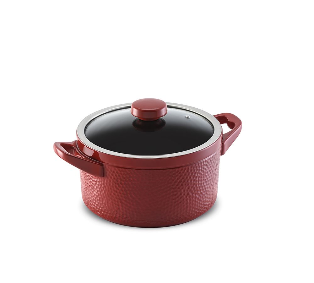 Caçarola Ceraflame Martelada 22cm 4 Com Paredes Altas E Abertura Grande