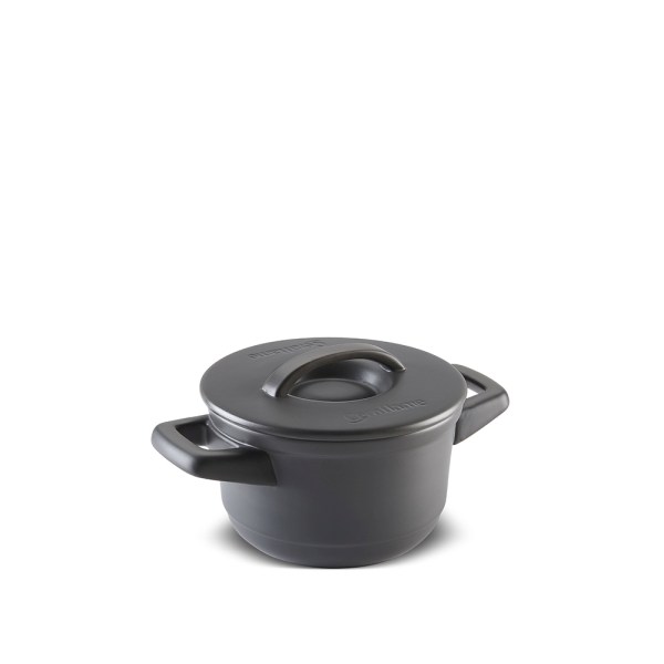 Caçarola Duo+ 14cm 900ml - Grafite Com Paredes Altas E Abertura Grande