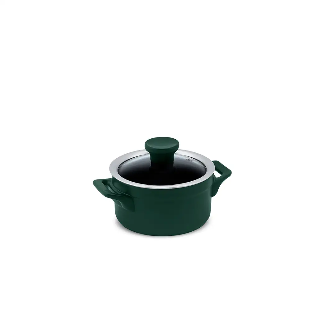 C18133343-CACAROLA-CLEAR-14CM-900ML-MATTE Caçarola Ceraflame Clear 14cm 900ML Matte (Indução) - Imagem 1