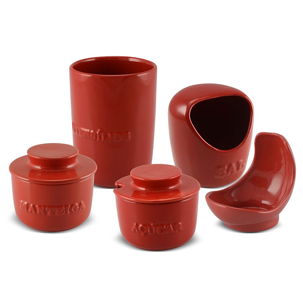J4655 Conjunto Ceraflame Gourmet - Vermelho - Imagem 1
