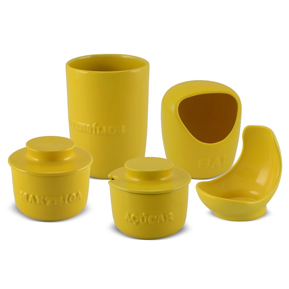 J4661 Conjunto Ceraflame Gourmet - Amarelo - Imagem 1