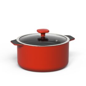 Caçarola de Cerâmica Slim Ceraflame 24cm - Vermelho Coral