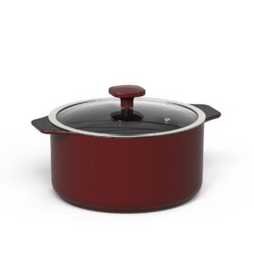 Caçarola de Cerâmica Ceraflame Slim 24cm  4400ml  – Marsala
