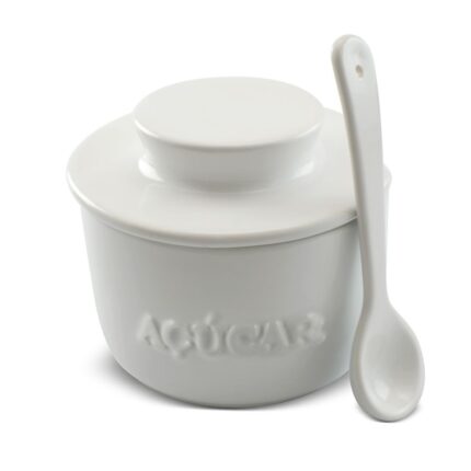 Açucareiro 350G com colher - branco