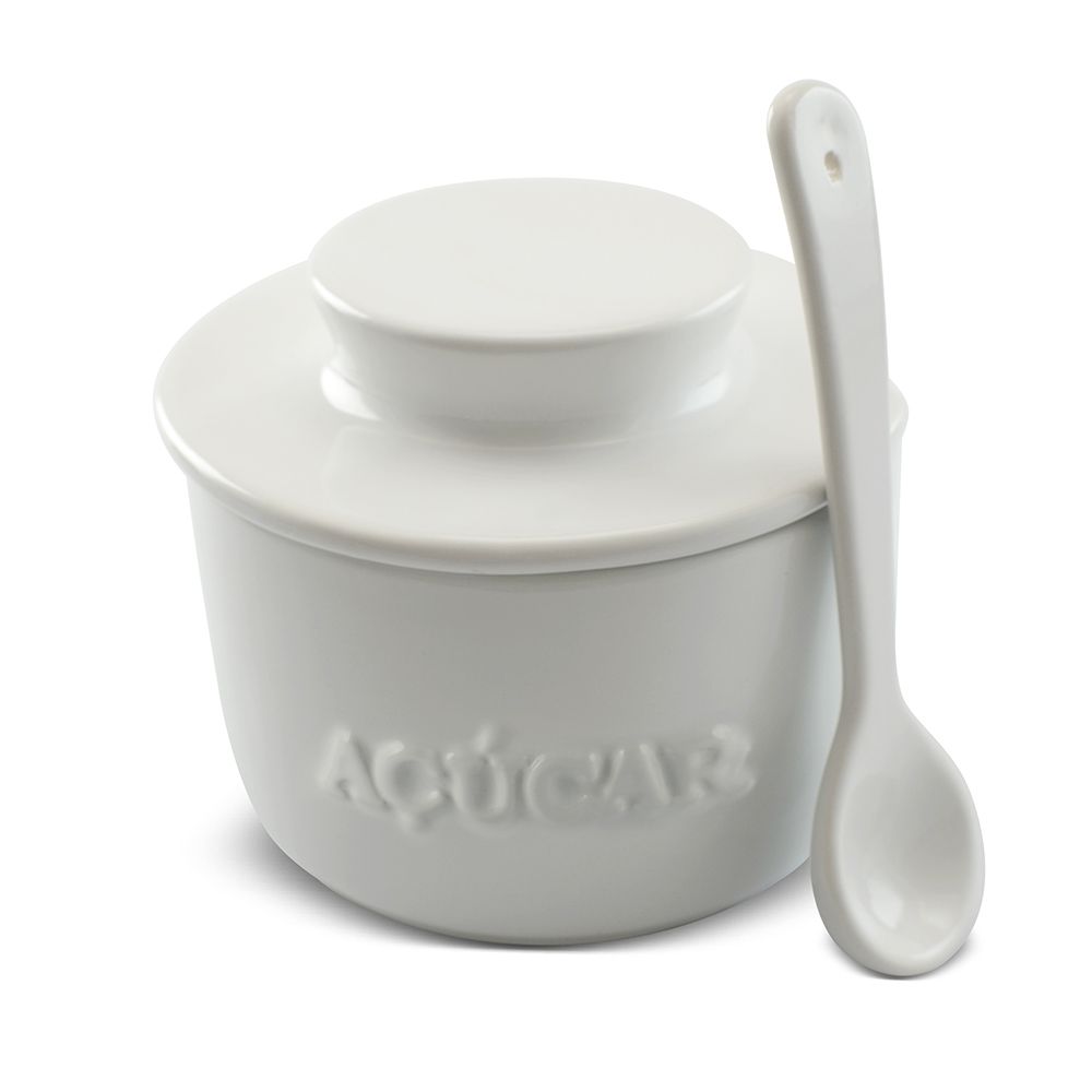 158820G-ACUCAREIRO-COM-COLHER-BRANCO.jpg Açucareiro 350G com colher - branco - Imagem 1
