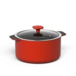 Caçarola de Cerâmica Slim Ceraflame 24cm - Vermelho Coral