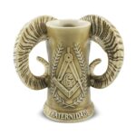 Caneco 600ml (Maçonaria-Bode) - Areia - Imagem 4