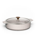 Frigideira Ceraflame  com Alças  Slim  28cm  3200ml - Baunilha