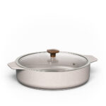 Frigideira Ceraflame  com Alças  Slim  28cm  3200ml - Baunilha