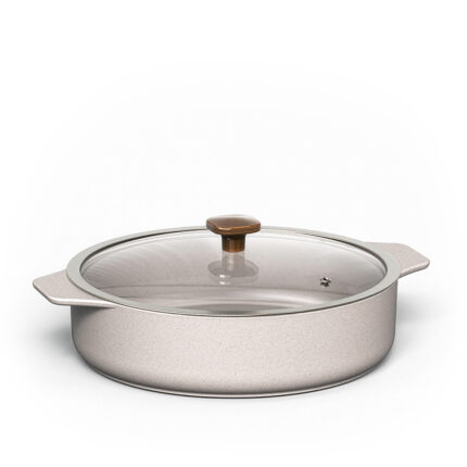 Frigideira Ceraflame  com Alças  Slim  28cm  3200ml - Baunilha