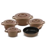 Jogo De Panelas De Cerâmica Ceraflame Duo+ (Smart) 5 peças - Cobre