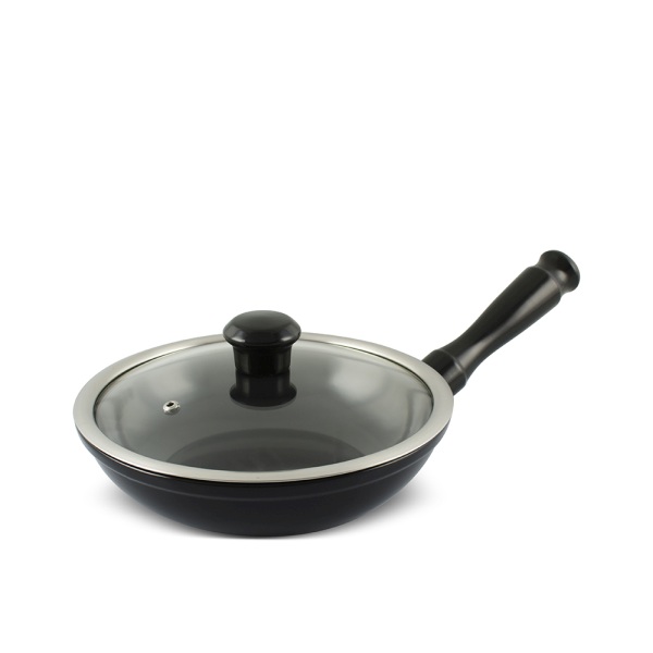 78ae6e27697adc3abbabb725cbf0653f.jpg Frigideira Ceraflame Duo 22cm 1 Litro - Preto - Imagem 1