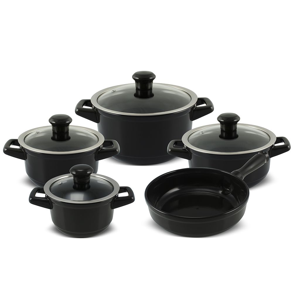 8a9271c4c3b2d93aa57a8087d3122272.jpg Jogo De Panelas De Cerâmica Ceraflame Duo (Smart) 5 peças - Preto - Imagem 1