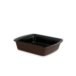 Assadeira Ceraflame  Retangular  25,5 x 20,0 x  6cm 1,2 Litros - Chocolate - Imagem 2
