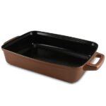 Assadeira Ceraflame Retangular Duo 34,0 x 25,0cm x 7,0cm 3,5,0 Litros - Cobre - Imagem 3